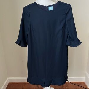 Cece Navy Short Sleeve Dress- 4